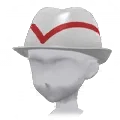 Striped Trilby | White
