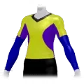 Layered Shirt | Yellow / Blue